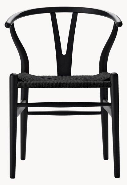 Krzesło z drewna z plecionym siedziskiem CH24 Wishbone Chair