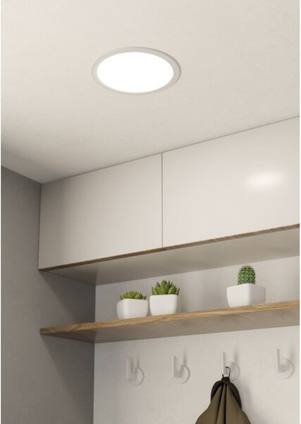 Biała lampa LED wpuszczana w sufit FUEVA 5 – EGLO