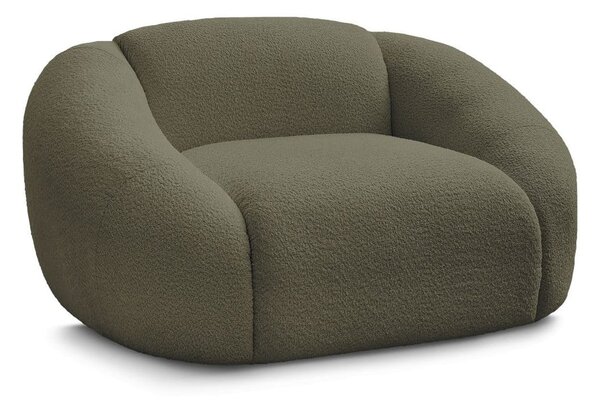 Zielony fotel z materiału bouclé Tina – Bobochic Paris