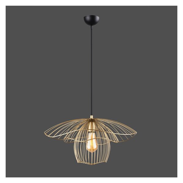 Lampa wisząca w kolorze złota Squid Lighting Root, wys. 123 cm