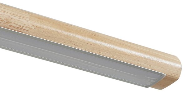 Lampa wisząca Maruta Lucande, jasne drewno, salon / jadalnia, drewno, nowoczesny