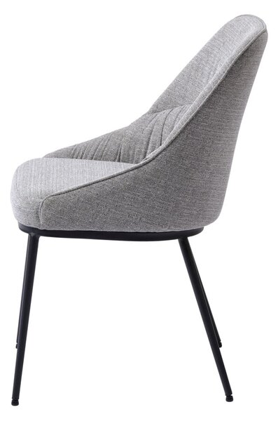 Szare krzesła zestaw 2 szt. Meridian – Unique Furniture