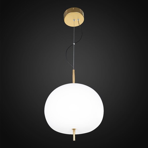 Ekskluzywna lampa LED wisząca złoto biała Apple P Altavola Design