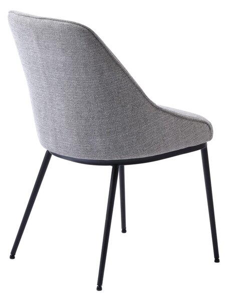 Szare krzesła zestaw 2 szt. Meridian – Unique Furniture