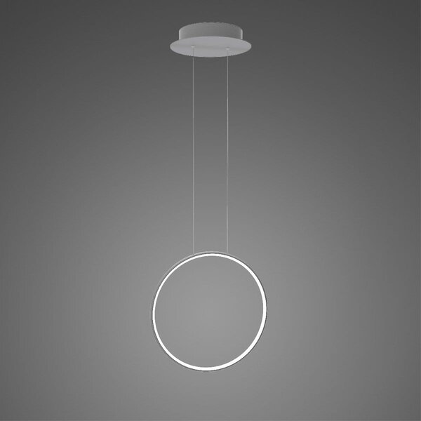 Lampa wisząca Ledowe okręgi No.1 X Φ40 cm in 4k srebrny Altavola Design