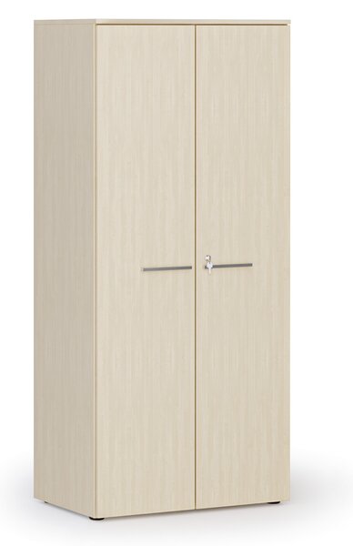 Szafa biurowa z drzwiami PRIMO WOOD, 800 x 500 x 1781 mm, brzoza