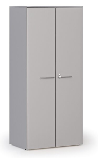 Szafa biurowa z drzwiami PRIMO GRAY, 800 x 500 x 1781 mm, szary