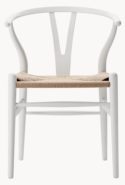 Krzesło z drewna z plecionym siedziskiem CH24 Wishbone Chair