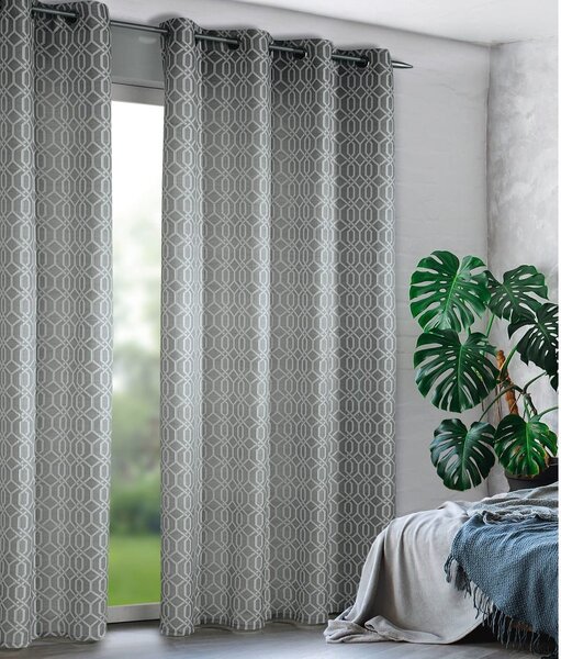 Szara zasłona 135x245 cm Dekor – Sehlbach