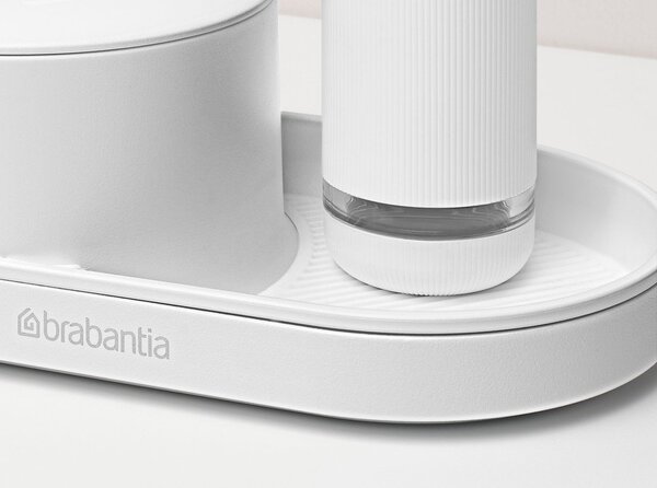 Biały plastikowy stojak na akcesoria do mycia naczyń SinkStyle – Brabantia