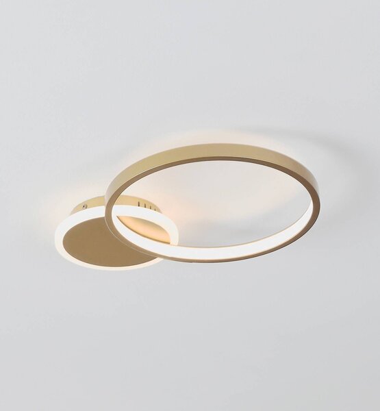 EGLO Lampa sufitowa LED Gafares, możliwość ściemniania, mosiężny / złoty, salon / jadalnia, aluminium, nowoczesny