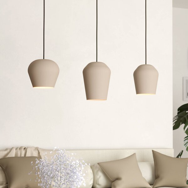 EGLO Lampa wisząca Cambaito, możliwość ściemniania, kremowy / amber, salon / jadalnia, metal, nowoczesny