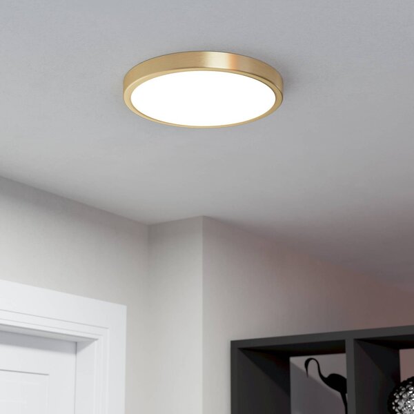 EGLO Lampa sufitowa LED Fueva 5, mosiężny / złoty, salon / jadalnia, metal, nowoczesny