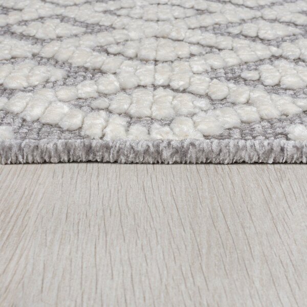 Szary dywan z szenilu odpowiedni do prania 80x160 cm Jhansi – Flair Rugs