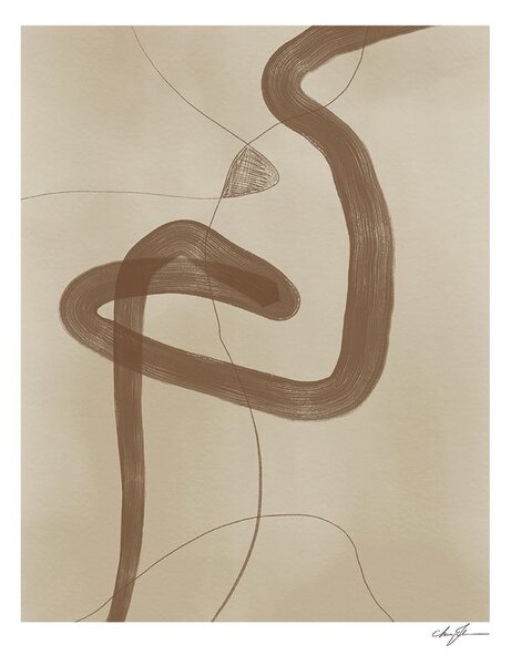 Plakat 70x100 cm Two ways – Anna Johansson – The Poster Club