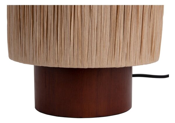 Lampa stołowa z kloszem z plecionki papierowej (wys. 28,5 cm) Sheer – Leitmotiv