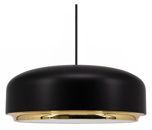 Czarna lampa wisząca LED z metalowym kloszem ø 40 cm Hazel medium – UMAGE