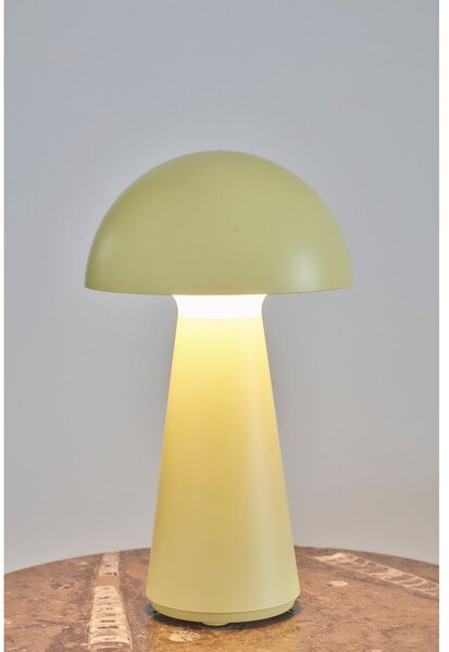 Żółta lampa stołowa LED ze zdalnym sterowaniem (wysokość 28 cm) Sam – Sirius
