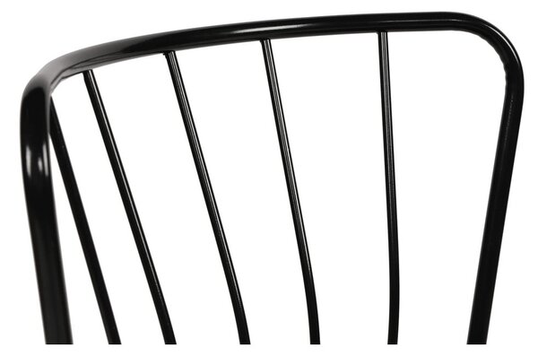 Czarne metalowe krzesła zestaw 2 szt. Yildiz – Kalune Design