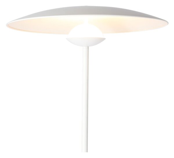 Biała lampa stojąca LED z metalowym kloszem (wysokość 140 cm) Lund – Candellux Lighting