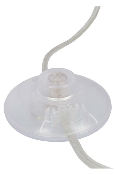 Biała lampa stojąca LED z metalowym kloszem (wysokość 140 cm) Lund – Candellux Lighting