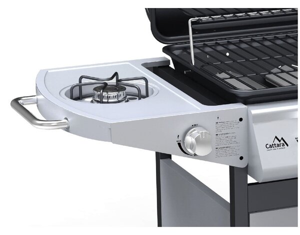 Grill ogrodowy na gaz z kółkami Cattara Master Chef Flame Tamer