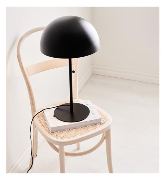 Czarna lampa stołowa Markslöjd Dome, wys. 54,5 cm