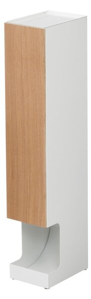 Biały pojemnik na papier toaletowy YAMAZAKI Rin Stocker, wys. 71 cm