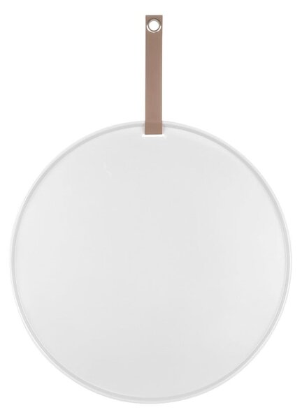 Biała tablica metalowa PT LIVING Perky, ø 50 cm
