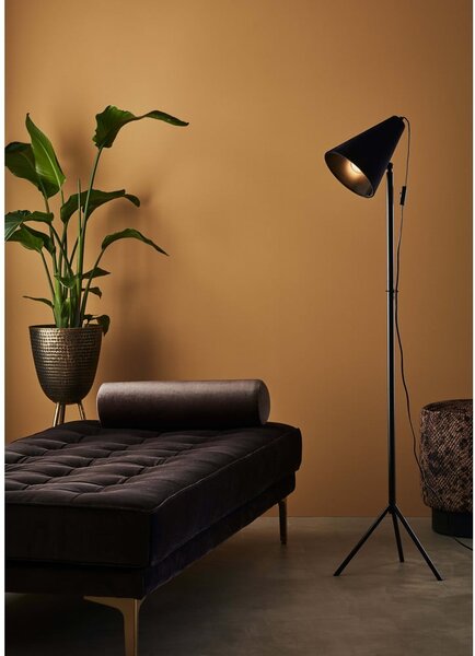 Czarna lampa stojąca Markslöjd Cilla Floor, wys. 1,5 m