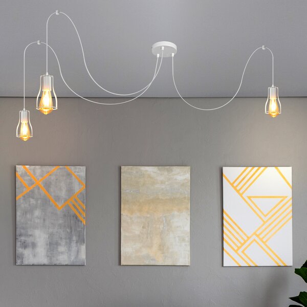 Lampa wisząca pająk Tube W-KM 1924/3K WT
