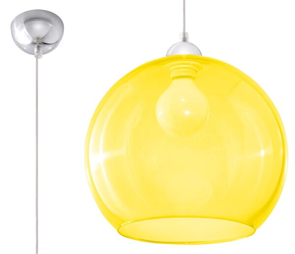 Lampa wisząca BALL żółta Sollux Lighting