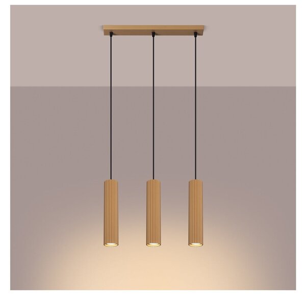 Lampa wisząca w kolorze złota Gleam – Sollux