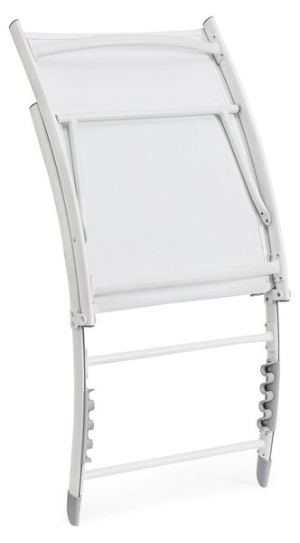 Biały metalowy leżak ogrodowy Taylor – Bizzotto