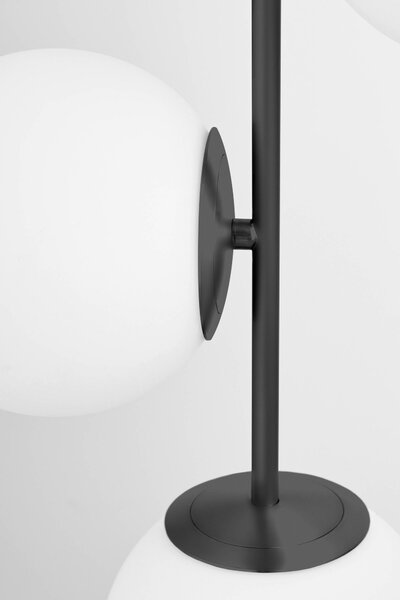 LAMPA WISZĄCA NOWOCZESNA CZARNA BIAŁE KULE STELVIO 3