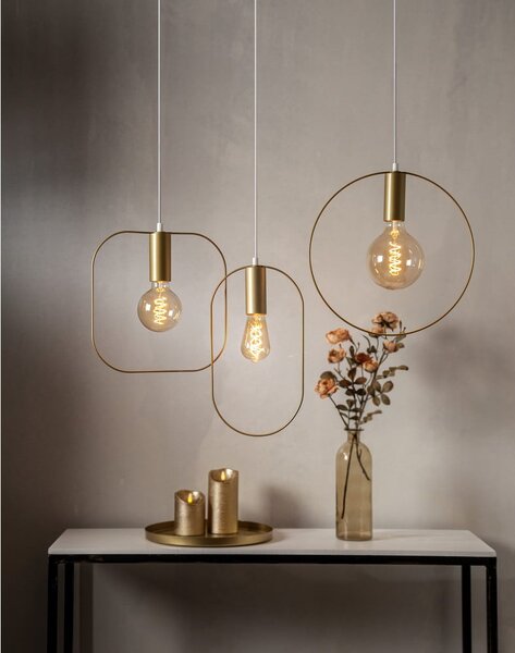 Lampa wisząca w kolorze złota Shape – Star Trading