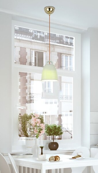 Zielony żyrandol dziecięcy z ceramicznym kloszem Sewilla – Candellux Lighting