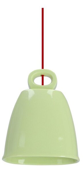 Zielony żyrandol dziecięcy z ceramicznym kloszem Sewilla – Candellux Lighting