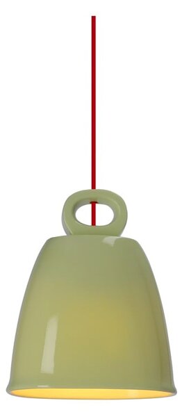 Zielony żyrandol dziecięcy z ceramicznym kloszem Sewilla – Candellux Lighting