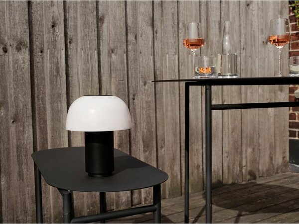 Czarny metalowy okrągły stół ø 70 cm Disc – Zone