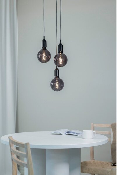 Czarna lampa wisząca 25x25 cm Bronx – Markslöjd
