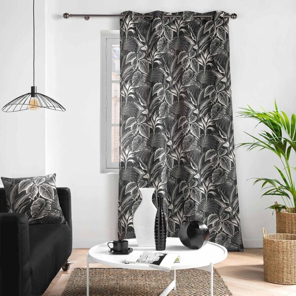 Czarno-biała zasłona 140x260 cm Cabana – douceur d'intérieur