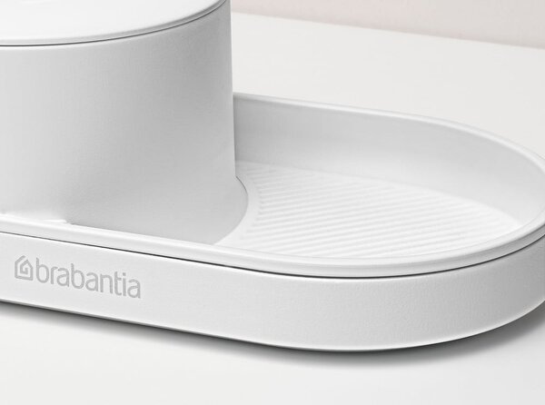 Biały plastikowy stojak na akcesoria do mycia naczyń SinkStyle – Brabantia