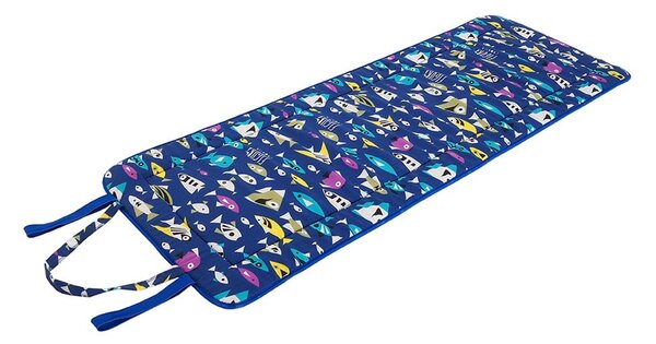 Niebieska ogrodowa poduszka do siedzenia na leżak 52x148 cm Fishes – B.E.S