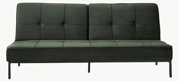 Sofa rozkładana z aksamitu Perugia (3-osobowa)