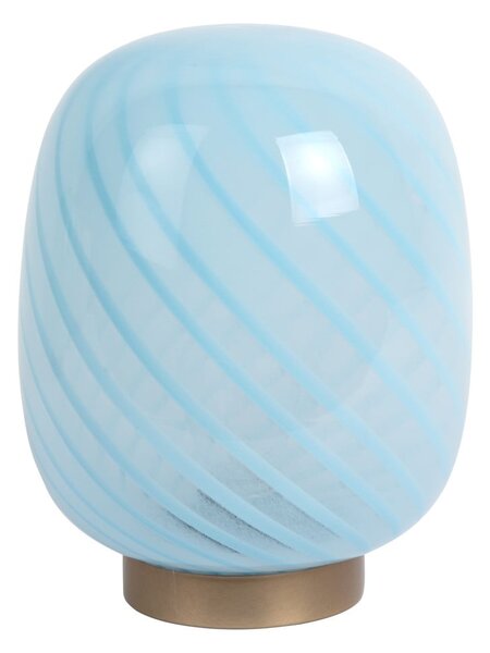 Jasnoniebieska lampa stołowa ze szklanym kloszem (wysokość 20 cm) Summer Globe – Leitmotiv