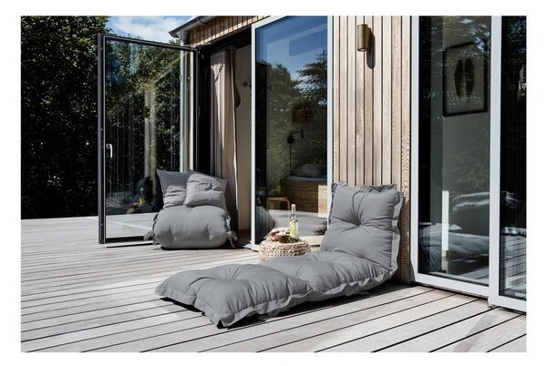 Ciemnoszary wielofunkcyjny futon odpowiedni na zewnątrz Karup Design OUT™ Sit&Sleep Dark Grey