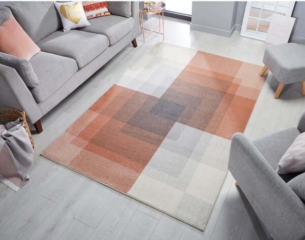 Szaro-różowy dywan Flair Rugs Plaza, 120x170 cm