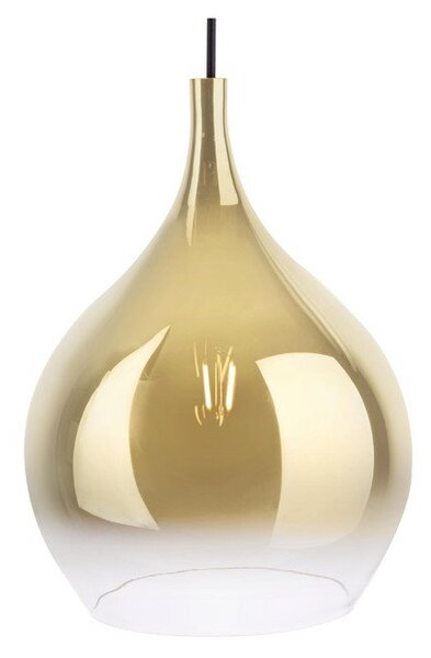 Szklana lampa wisząca w kolorze złota Leitmotiv Drup Large, ø 26 cm