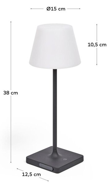 Lampa zewnętrzna na USB ze ściemniaczem Aluney – Kave Home